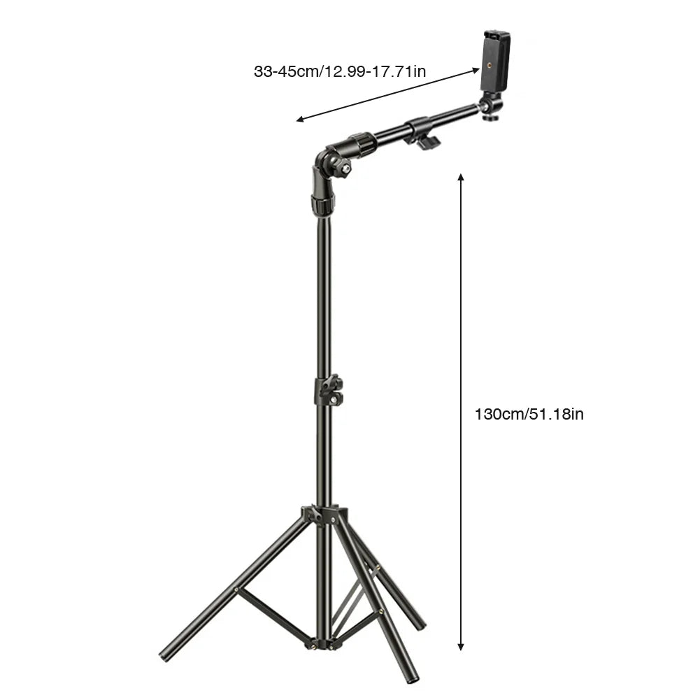 Overhead Tripod Phone Stand – Adjustable Horizontal Floor Stand Overhead Phone Tripod Richie's A