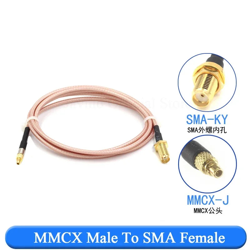 RF Coax Extension Cable BNC SMA MMCX SMB RG316 Adapter Coaxial RF Cable Richie's MMCX-J To SMA-K 20CM 1PCS