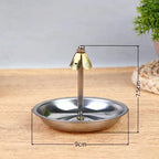 Stainless Steel Coil Incense Burner Red Ash Catcher Ring Rack Incense Burner Richie's 4H Silver 1pcs
