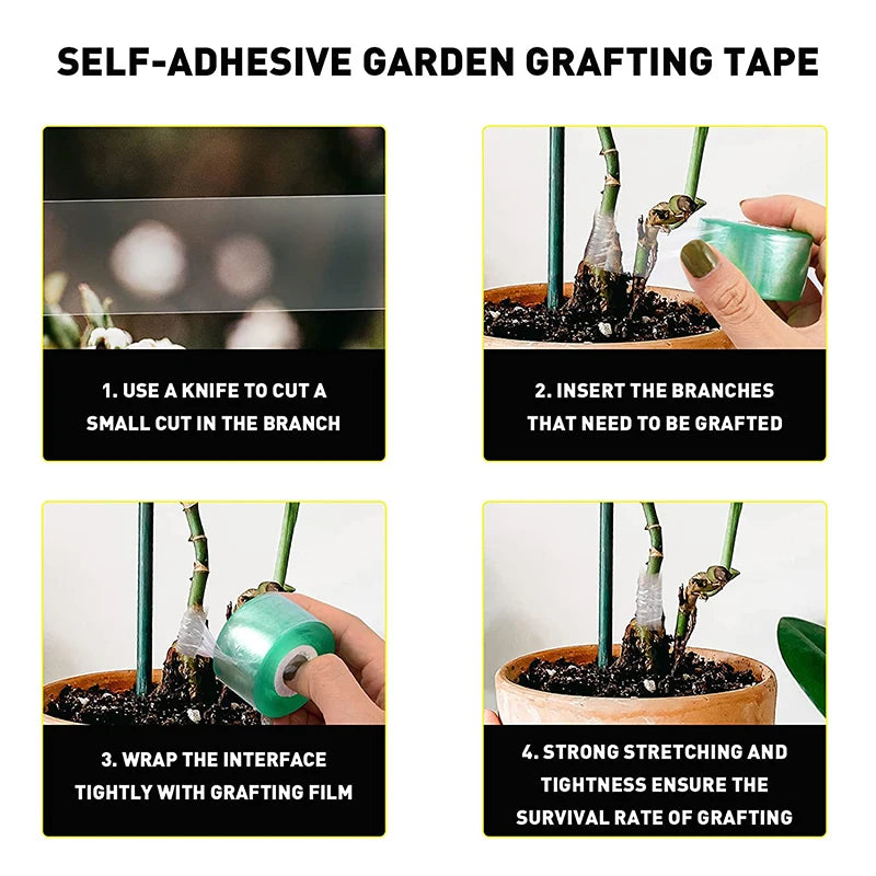 Grafting Budding Stretch Tape – PE Parafilm for Plants & Nursery Grafting Garden Tape Richie's