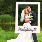 Wedding Photo Frame DIY Prop – White Elegant Photo Booth Photo Booth Prop Richie's