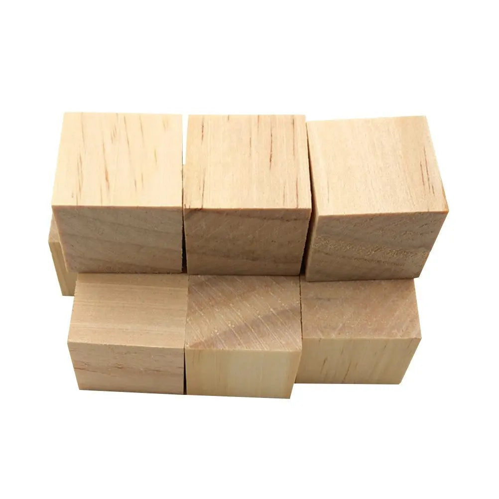 10Pcs 2cm Natural Pine Wooden Cubes – DIY Craft Blocks Wood Craft Blocks Richie's