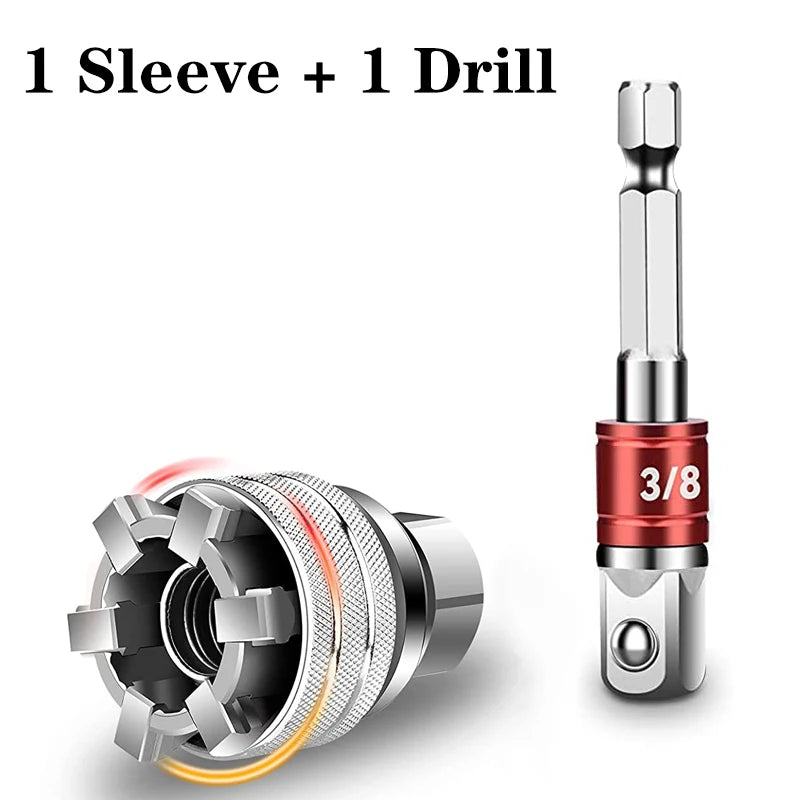 Universal Magic Socket Set 10-19mm – Power Drill Adapter Socket Wrench Set Richie's Sleeve Drill