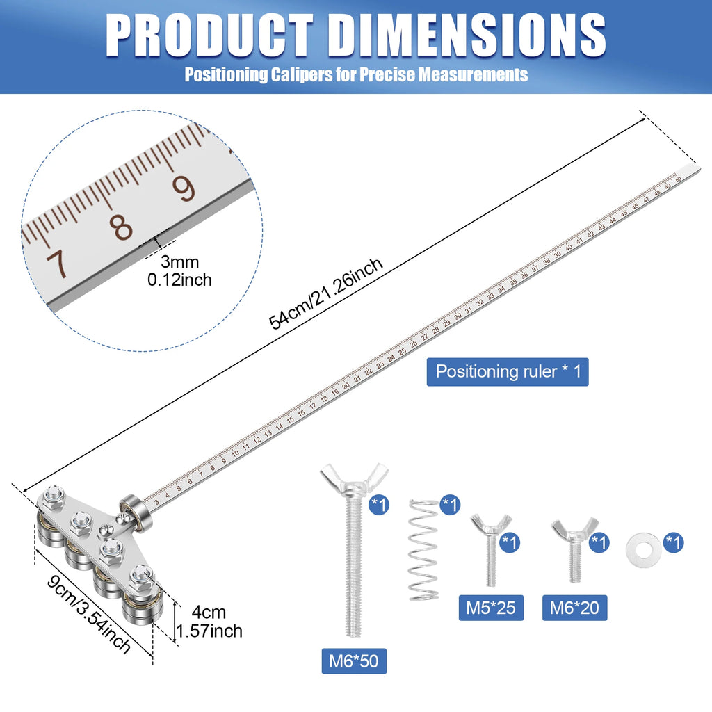 Circular Saw Guide Rail – Stainless Steel Adjustable Cutting Guide Saw Cutting Guide Richie's Standard model