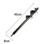 Spiral Garden Auger Drill Bit for Planting Bulbs & Soil Garden Auger Drill Bit Richie's 8x45cm