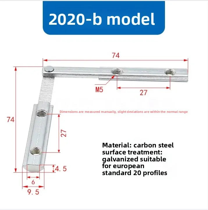 Multi-Angle Aluminum Profile Connector 2020/3030/4040/4545 Aluminum Profile Connector Richie's 2020-Bfund
