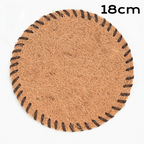 Round Braided Bristle Placemat – Heat Resistant Non-Slip Table Mat Table Placemat Richie's 18cm as show