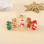 Santa & Reindeer Christmas Hair Claw Clip – Large Shark Clip Christmas Hair Clip Richie's