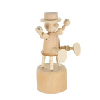 Wooden Push Puppet Animal Desktop Ornaments – 5 Fun Shapes Desktop Wood Ornament Richie's Clown 4XL