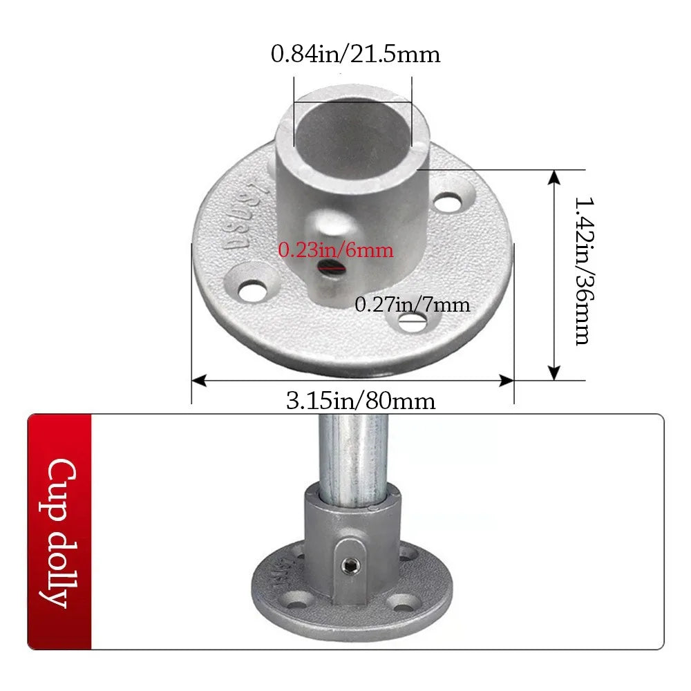Aluminum Alloy Pipe Fitting Connector 1/2" & 3/4" Corner Elbow Pipe Fitting Connector Richie's 1-2--- D