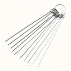10-Pc Stainless Steel Shower Head Nozzle Cleaning Needle Set Shower Cleaning Brush Richie's