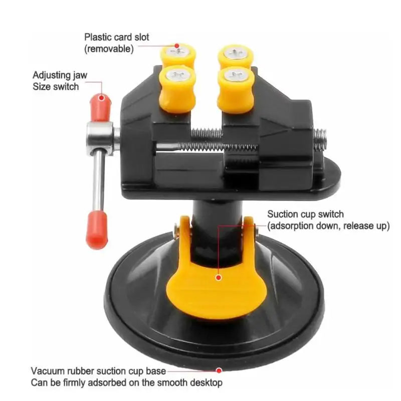Universal Table Vise Clamp 360° Swivel Suction Base – DIY Tool Table Vise Clamp Richie's