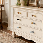 Vintage Walnut Wood Round Ball Cabinet Knobs – Single Hole Cabinet Knob Richie's