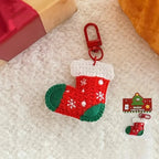Handmade Christmas Woven Pendant Keychain – Santa & Tree Gift Christmas Keychain Pendant Richie's 1