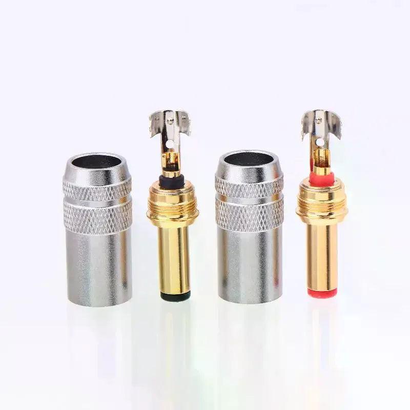 Copper Gold-Plated DC Power Plug Jack Weld Connector 2.1/2.5mm DC Power Connector Richie's