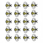 20pcs Embroidered Bee Iron-On Patches | Cotton Applique Set Embroidered Applique Patches Richie's