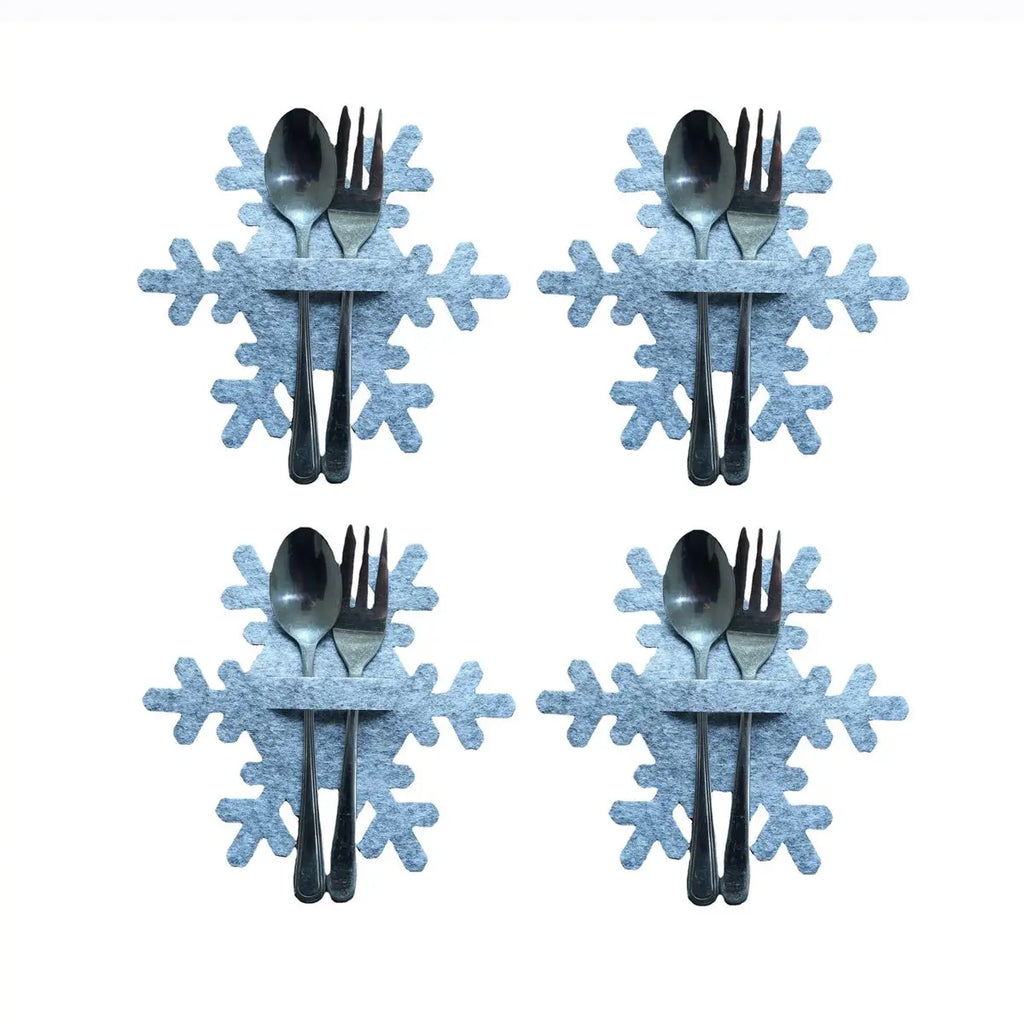 Christmas Cutlery Holder Bags | Festive Non-Woven Fabric 4 Pcs Cutlery Holder Bags Richie's 14