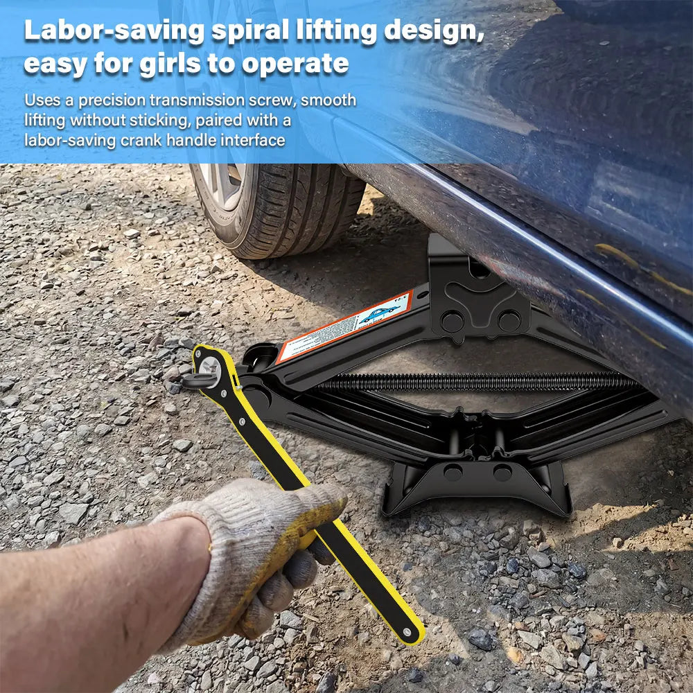 Foldable Manual Car Jack with Ratchet Wrench – 1.5T/2.5T Manual Car Jack Richie's