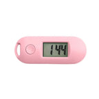 Mini LCD Keychain Clock Luminous Backlight Digital Watch Mini Keychain Clock Richie's Pink