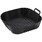 BPA-Free Silicone Air Fryer Liner Square Reusable Basket Mat 4–7 QT Air Fryer Liner Richie's black