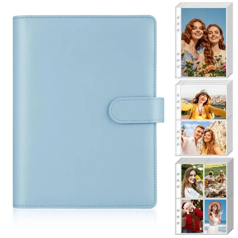 A5 Kpop Photocard Binder Album 30 Pages Loose-Leaf Holder Photocard Binder Album Richie's Blue