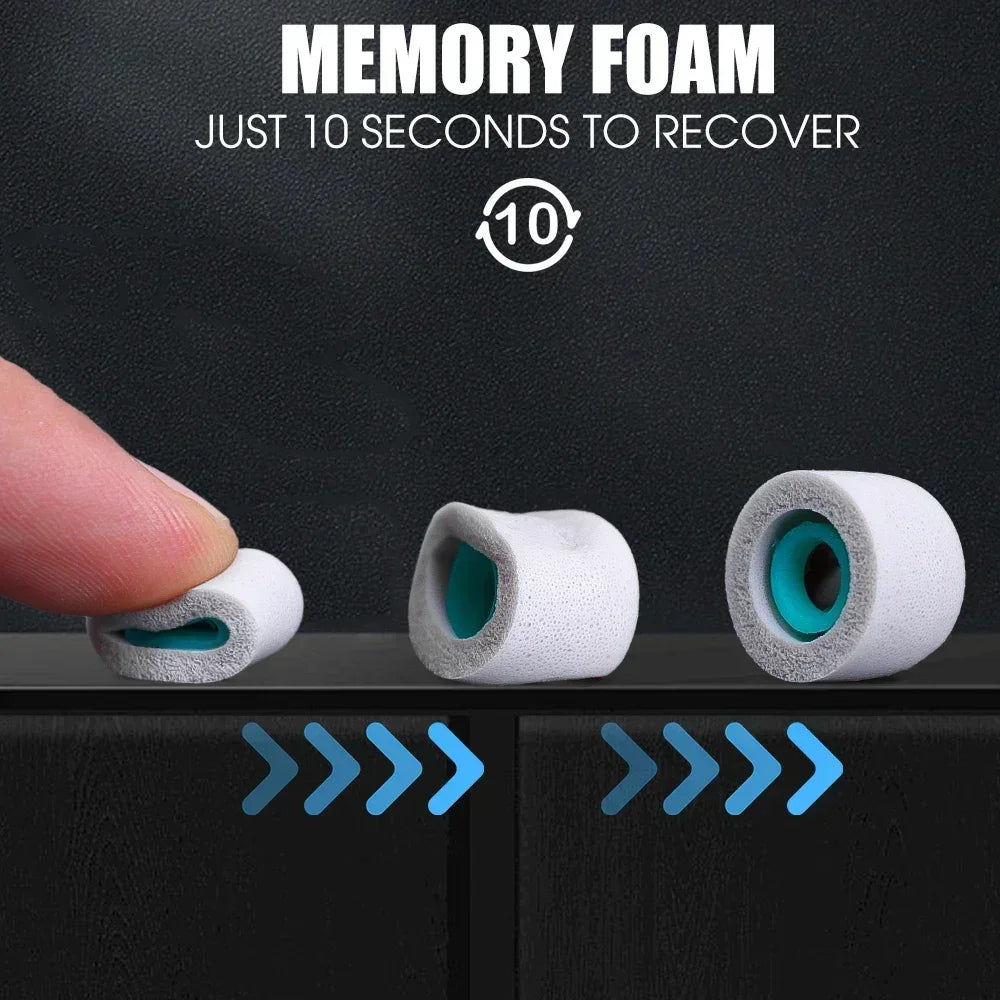 Memory Foam Eartips for Sony WF-1000XM5 – S/M/L Replacement Earphone Eartips Richie's