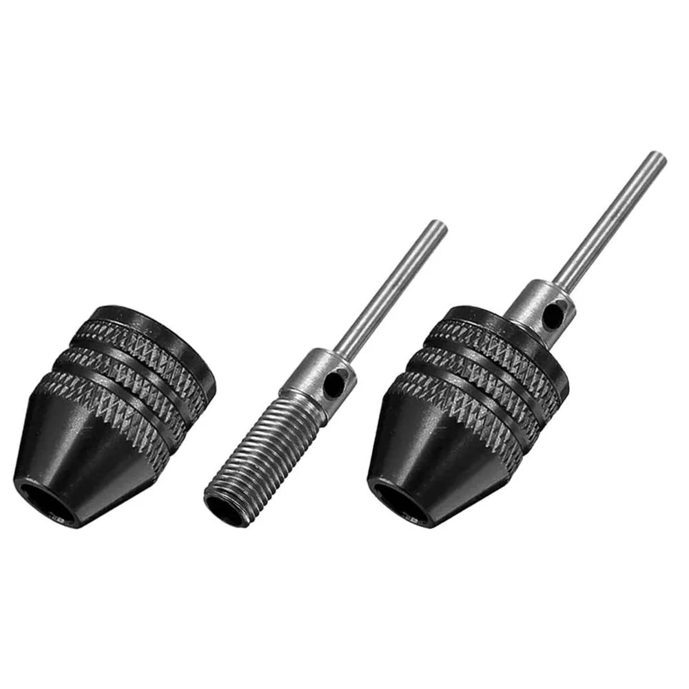 2Pcs Keyless Mini Drill Chuck Adapter 0.3–3.4mm Collet Converter Drill Chuck Adapter Richie's
