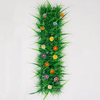 Artificial Grass Turf Mat with Flowers | Fake Green Lawn Decor Artificial Turf Mat Richie's W. 14cm