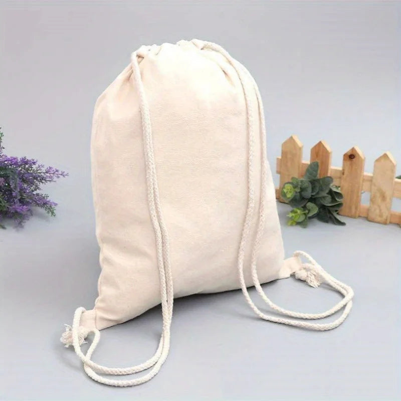 Natural Canvas Drawstring Bags 5/10pcs – Cotton Linen Pouches Canvas Drawstring Bag Richie's
