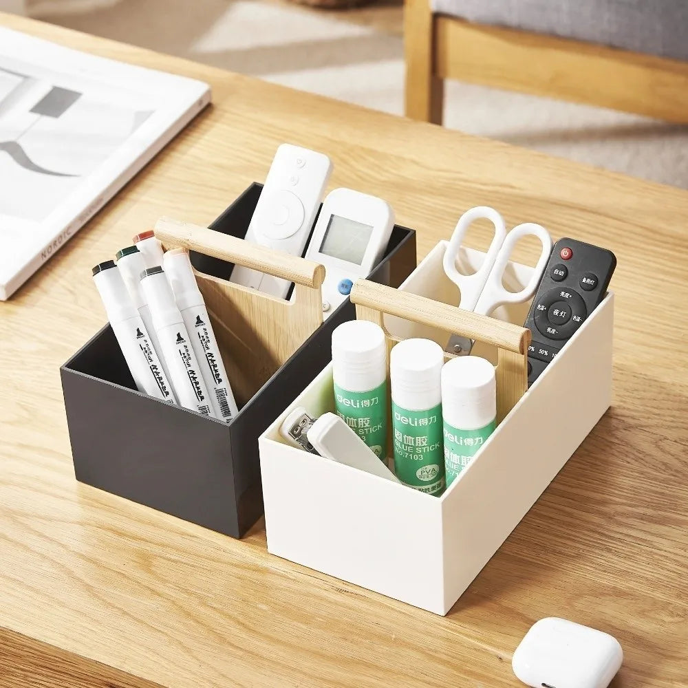2-Grid Countertop Organizer – Remote, Cosmetics & Kitchen Box Countertop Storage Organizer Richie's