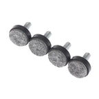 Adjustable Felt Furniture Leg Pads | M6 M8 Anti-Slip Screw Feet Furniture Leg Pads Richie's 4Pcs Black M8x25x20