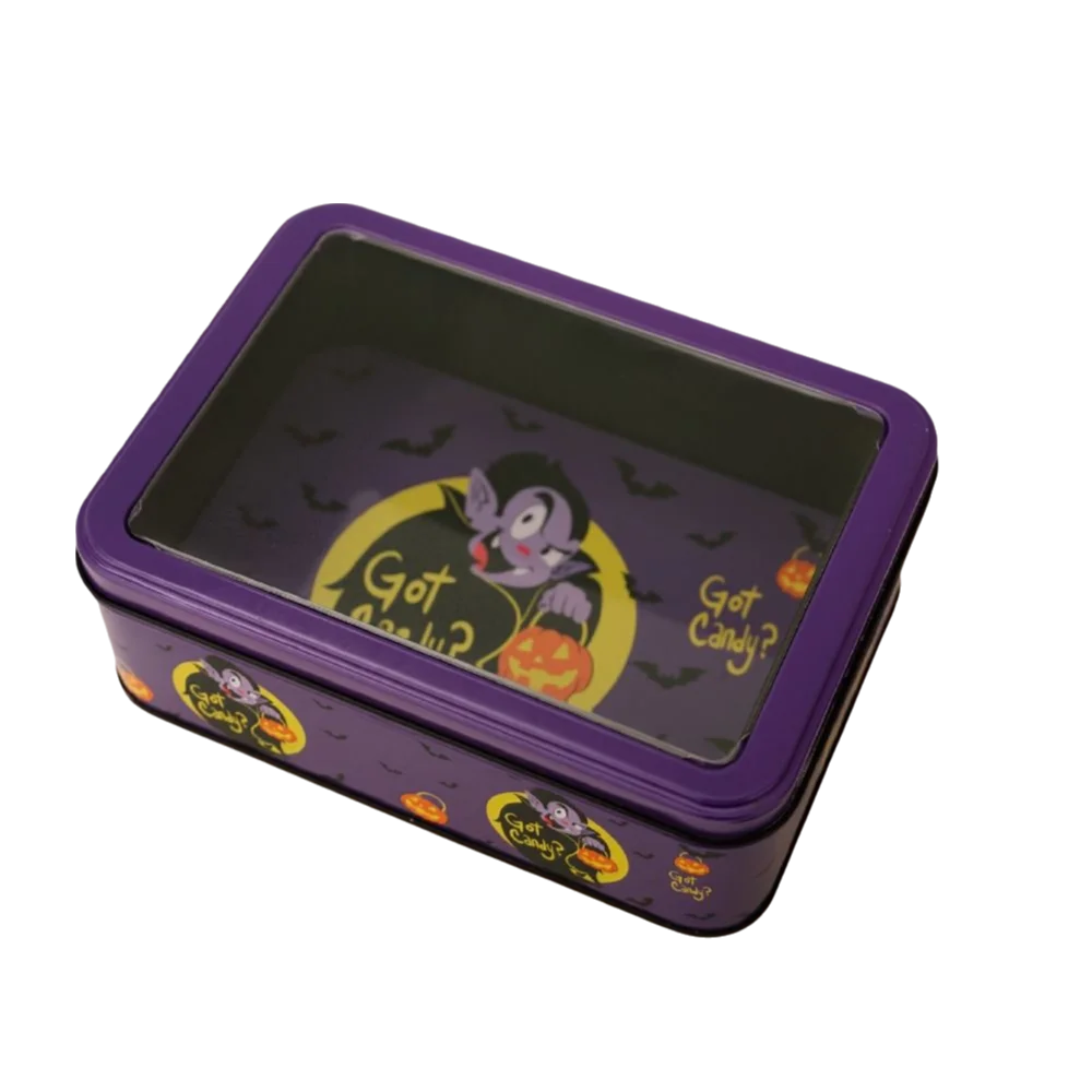 Halloween Pumpkin Tinplate Candy Storage Box – 3 Sizes Halloween Candy Tin Richie's Style-7 5x5x5cm