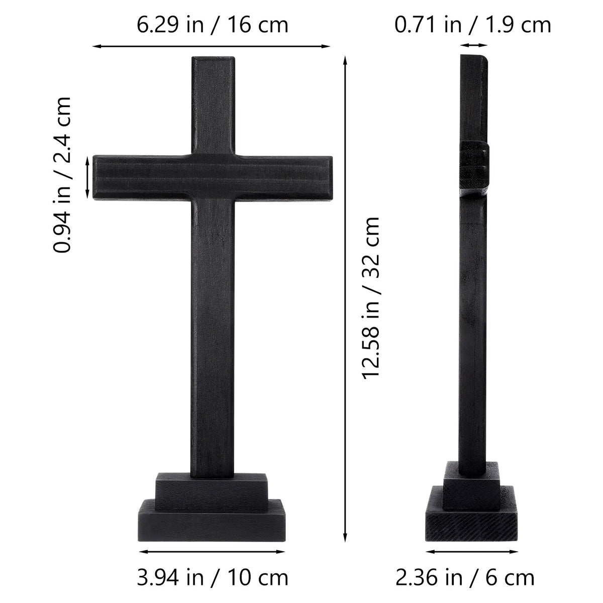 Natural Wood Cross Ornament – Christian Wall & Home Décor Religious Wood Ornament Richie's