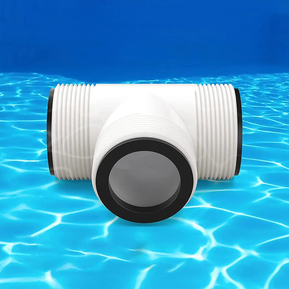 Pool Hose T Splitter 1.5" with 3 L Rings | Pump Adapter Pool Hose Splitter Richie's