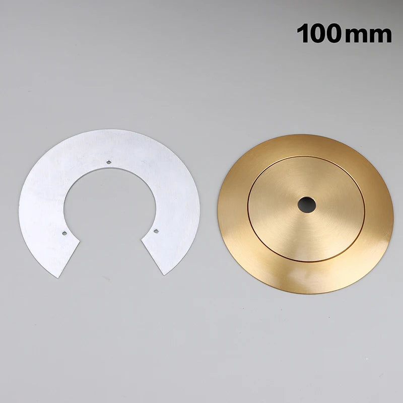 Aluminum Arc Cap Glass Globe Lampshade Holder – Flying Saucer Lampshade Holder Cap Richie's 100mm Copper