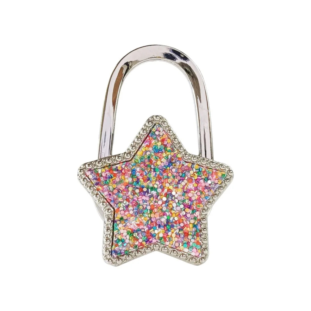 Foldable Star Handbag Hook – Zinc Alloy Purse Hanger for Table Handbag Hook Hanger Richie's 01