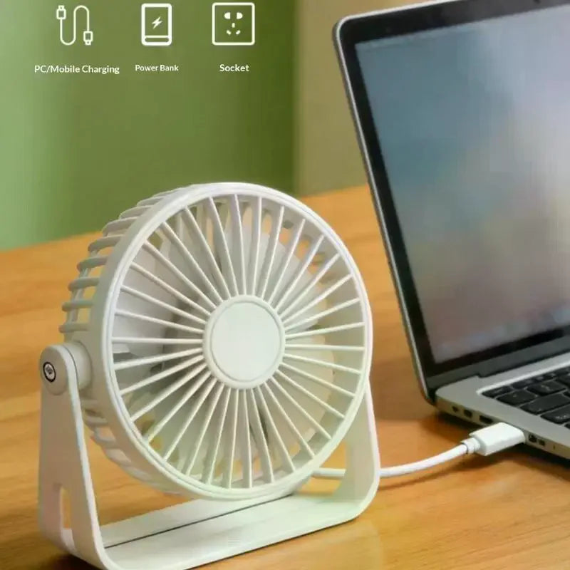 Mini USB Desktop Fan – Quiet Portable Cooling for Office & Dorm USB Desktop Fan Richie's