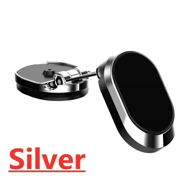 1080° Rotatable Magnetic Car Phone Holder | Universal Fit Car Phone Mount Richie's Silver