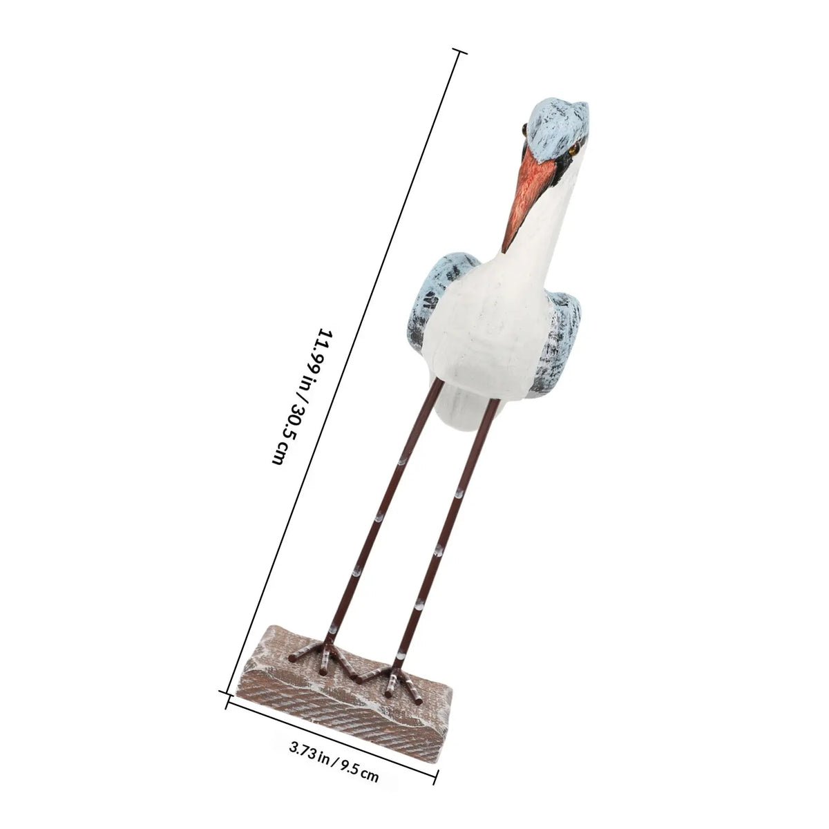 Wooden Seagull Figurine – Coastal Nautical Home Decor Statue Decorative Figurine Richie's