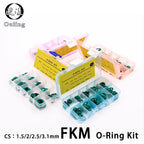 FKM O-Ring Seal Assortment Kit – 6 Sizes Fluorine Rubber O-Ring Seal Kit Richie's