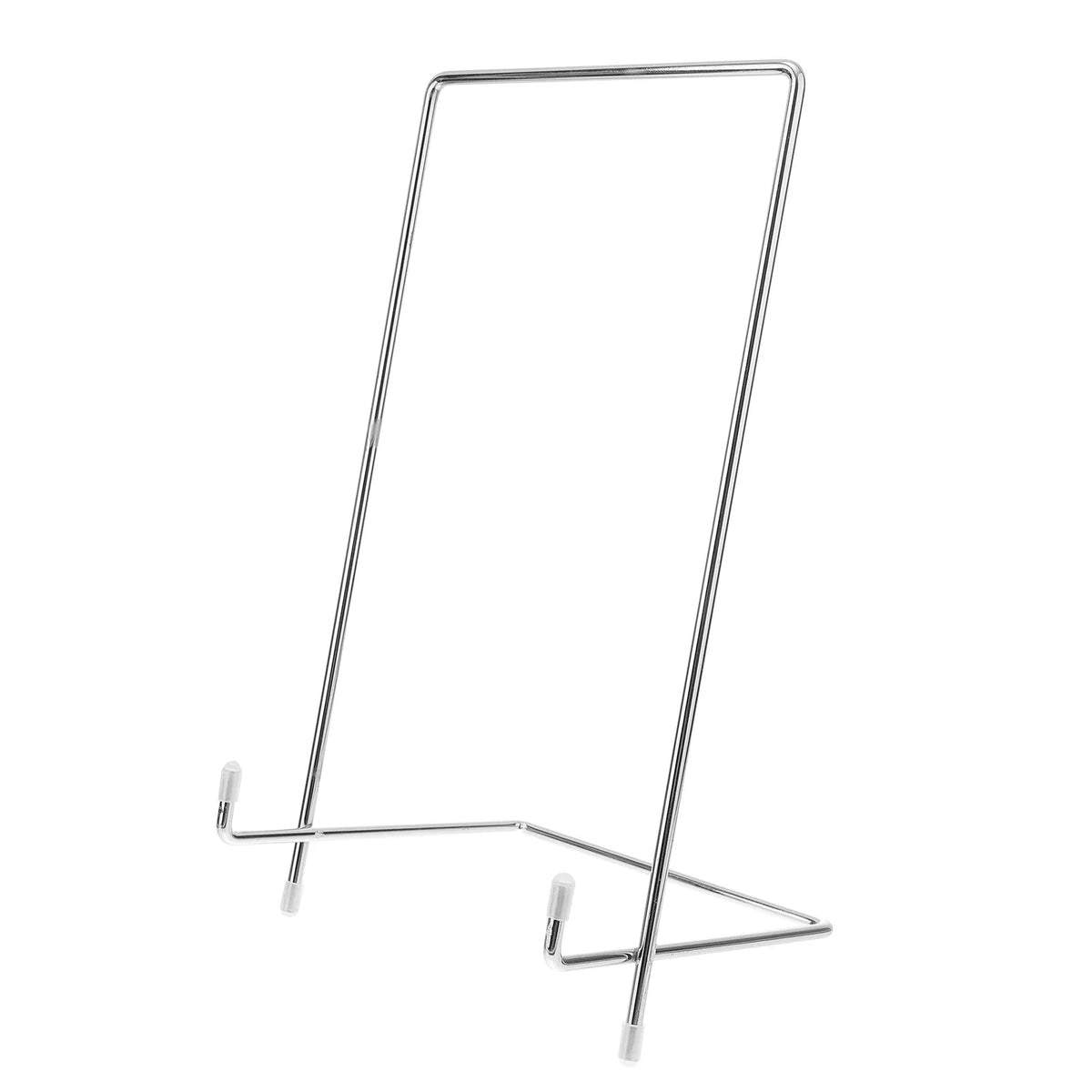 XXL Heavy Duty Iron Metal Display Stand – Silver A-Frame Easel Metal Display Stand Richie's