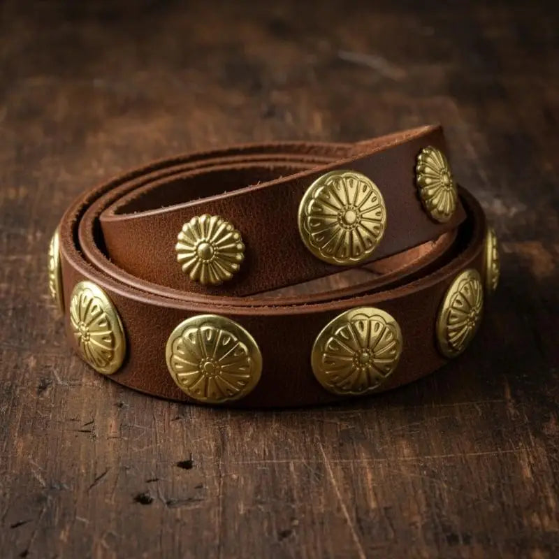 Solid Brass Chrysanthemum Rivets for DIY Leathercraft & Bags Decorative Leather Rivets Richie's