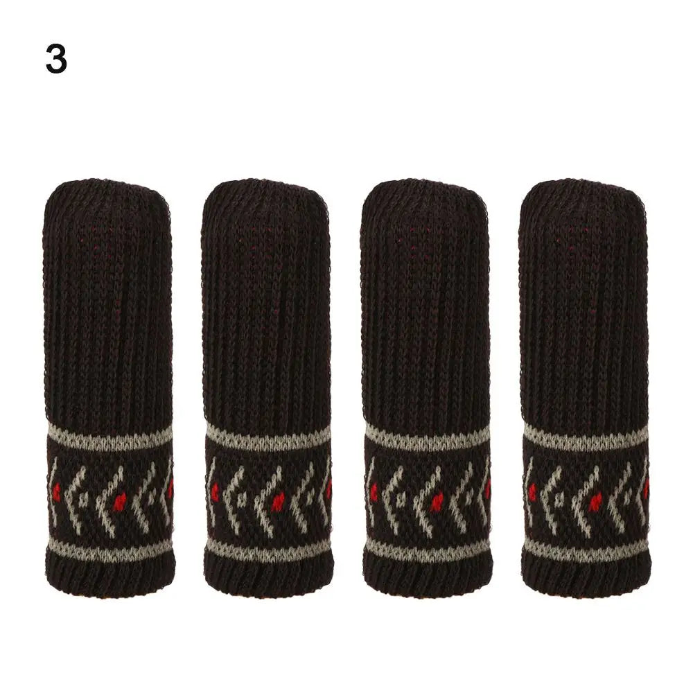 4-Pack Non-Slip Knitted Furniture Leg Covers – Floor Protector Furniture Leg Covers Richie's 3