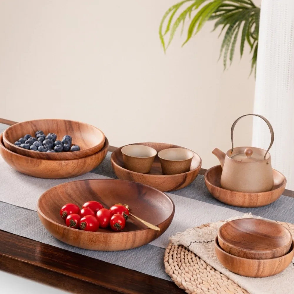 Japanese Handmade Wooden Bowl – Soup & Salad Bowl Wooden Serving Bowl Richie's