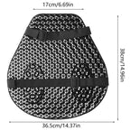 3D Honeycomb Gel Motorcycle Seat Cushion Cover – Universal Fit Motorcycle Seat Cover Richie's black