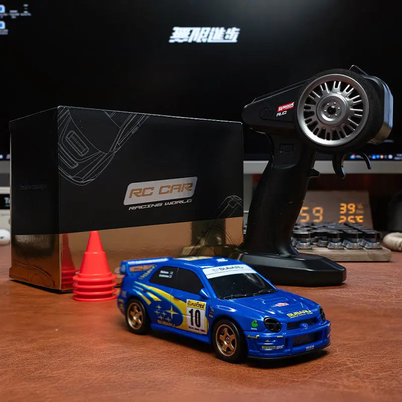 WHOOSH H1 H2 1/43 Scale Drift RC Car – Mazda & Subaru Licensed 4WD Drift RC Car Richie's Blue