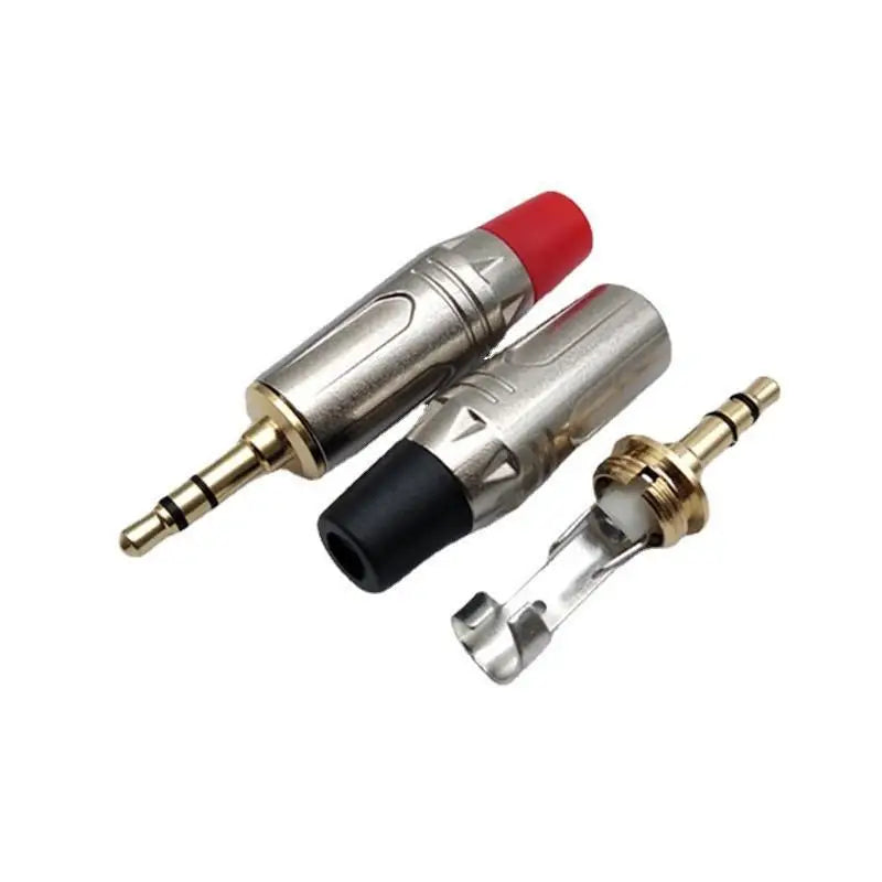 Gold-Plated 3.5mm Stereo Audio Plug DIY Headphone Jack Connector Audio Plug Connector Richie's