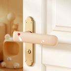 Cute Cat Silicone Door Knob Cover – Wall Protector Sleeve Door Knob Cover Richie's Apricot-Right