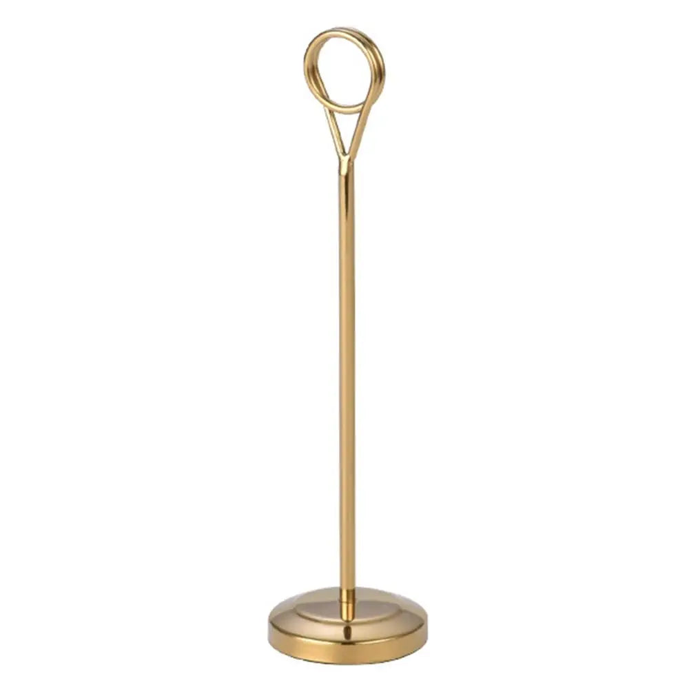 Round Photo & Memo Clip Stand – Desktop Card Note Holder Desktop Card Holder Richie's Gold 20CM