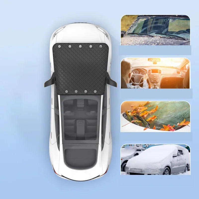 Magnetic Car Windshield Cover – Snow, Frost & Sun Shade Car Windshield Cover Richie's